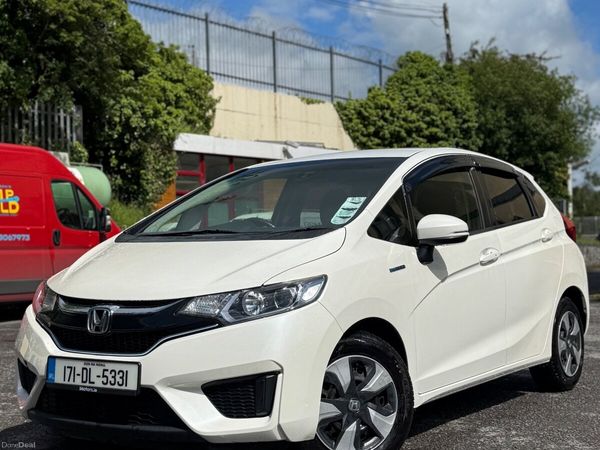 Honda Fit Hatchback, Petrol Hybrid, 2017, White