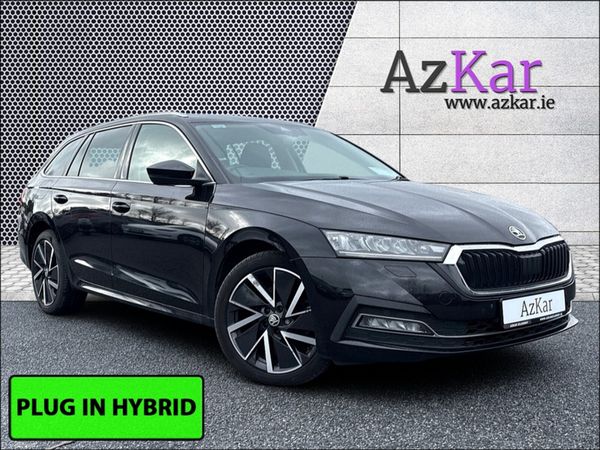 Skoda Octavia Estate, Petrol Plug-in Hybrid, 2021, Black