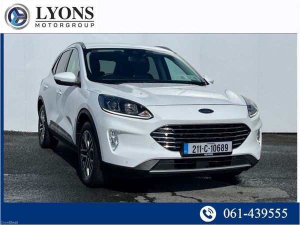 Ford Kuga SUV, Petrol Hybrid, 2021, White