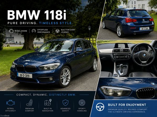 BMW 1-Series Hatchback, Petrol, 2018, Blue