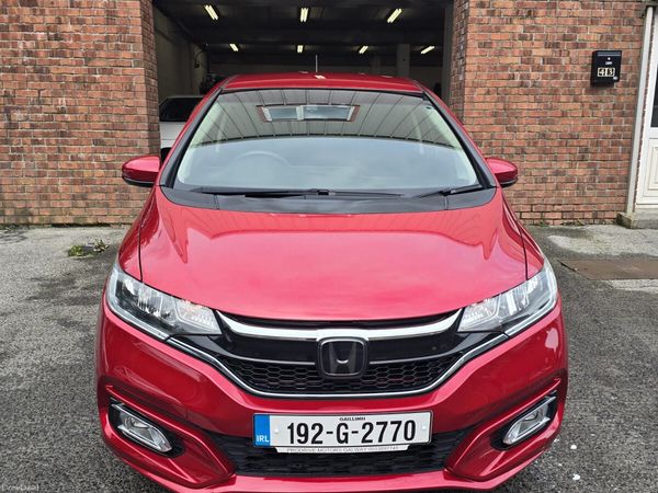 Honda Fit Hatchback, Petrol Hybrid, 2019, Red