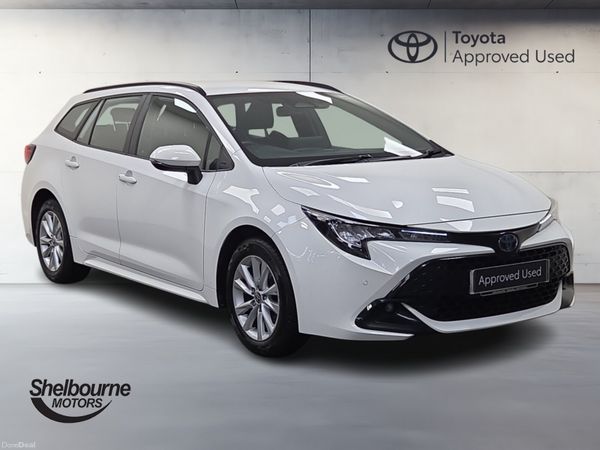 Toyota Corolla Estate, Petrol Hybrid, 2023, White