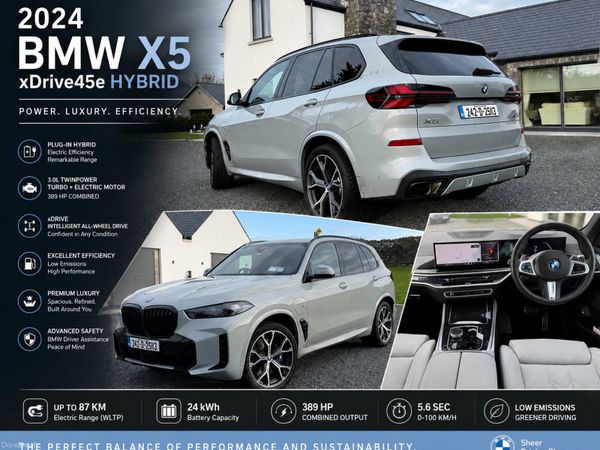 BMW X5 SUV, Petrol Plug-in Hybrid, 2024, Grey
