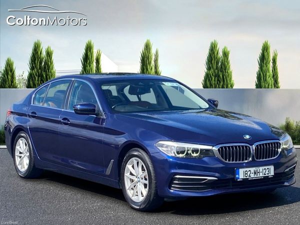 BMW 5-Series Saloon, Petrol, 2018, Blue