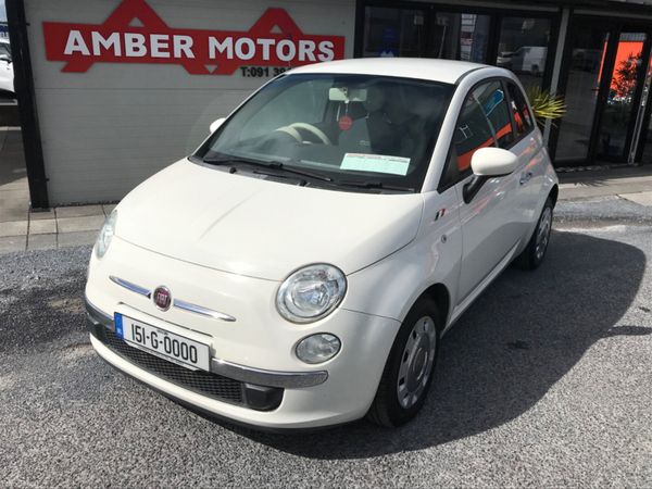 Fiat 500 Hatchback, Petrol, 2015, White