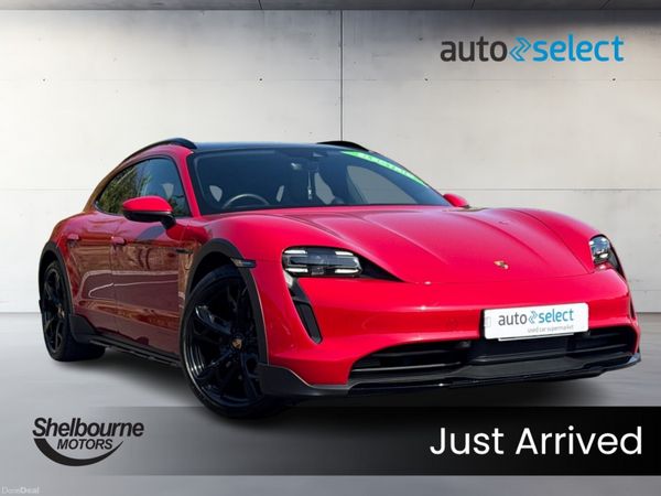 Porsche Taycan Estate, Electric, 2023, Red