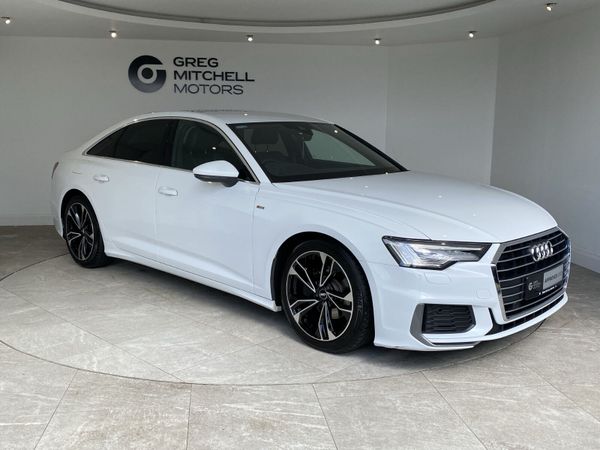 Audi A6 Saloon, Diesel Hybrid, 2021, White