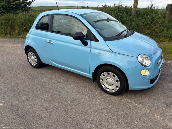 Fiat 500 Hatchback, Petrol, 2015, Blue