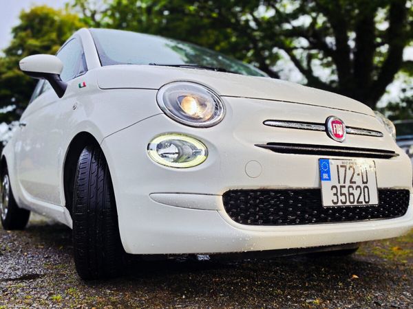 Fiat 500 Hatchback, Petrol, 2017, White