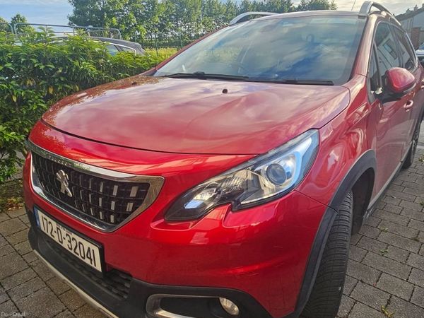Peugeot 2008 Hatchback, Petrol, 2017, Red