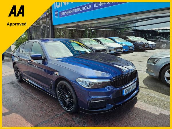 BMW 5-Series Saloon, Petrol Plug-in Hybrid, 2018, Blue