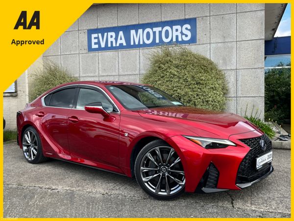 Lexus IS Saloon, Petrol Hybrid, 2020, Red