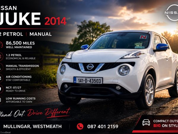 Nissan Juke SUV, Petrol, 2014, White