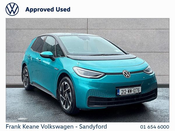 Volkswagen ID.3 Hatchback, Electric, 2021, Green
