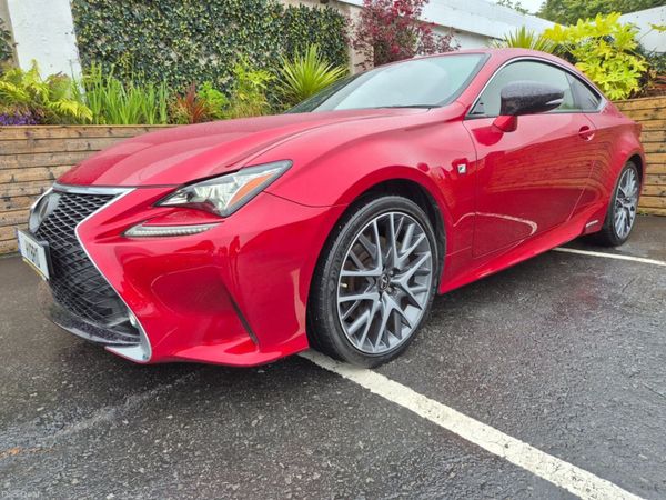 Lexus RC Saloon, Petrol Hybrid, 2017, Red