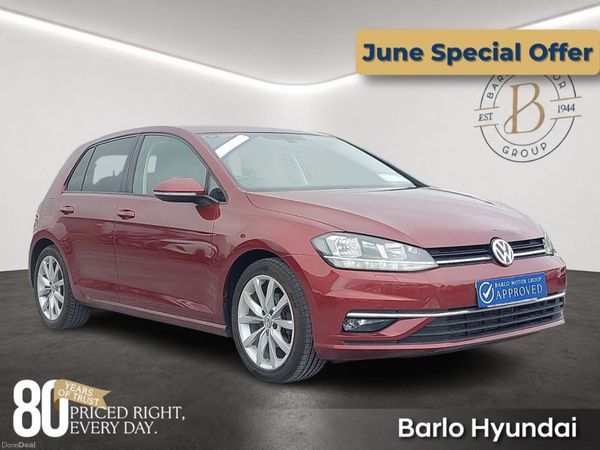 Volkswagen Golf Hatchback, Petrol, 2019, Red