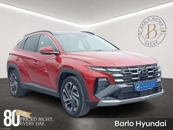 Hyundai Tucson SUV, Petrol Plug-in Hybrid, 2025, Red