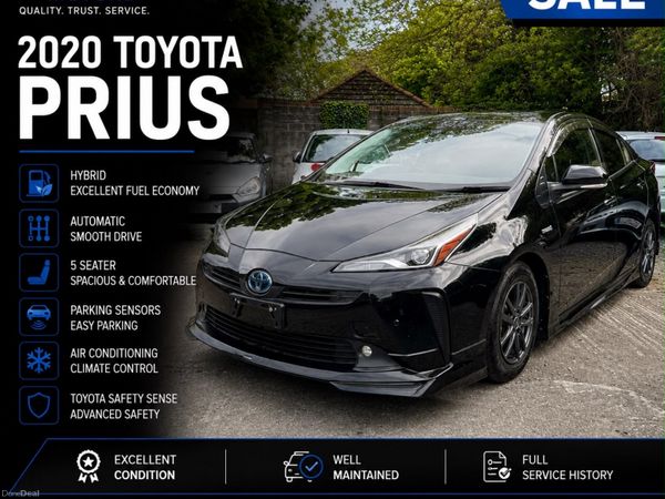 Toyota Prius Hatchback, Petrol Hybrid, 2020, Black