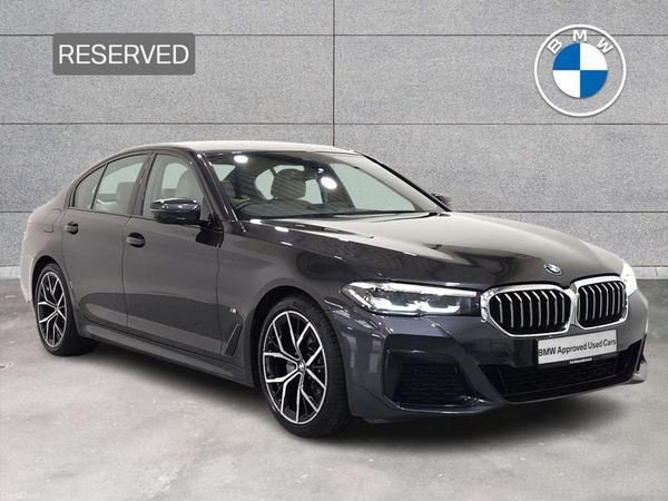 BMW 5-Series Saloon, Diesel Hybrid, 2021, Grey