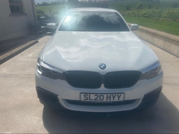 BMW 5-Series Saloon, Diesel Hybrid, 2020, White
