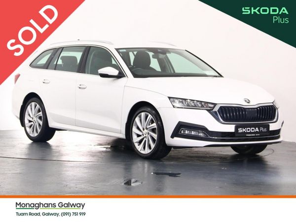 Skoda Octavia Estate, Petrol, 2023, White