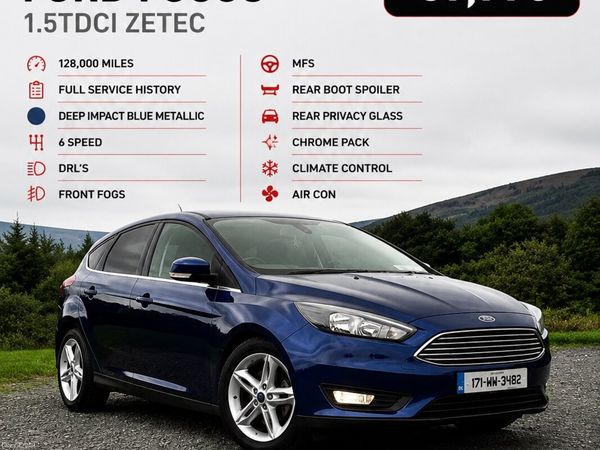 Ford Focus Hatchback, Diesel, 2017, Blue
