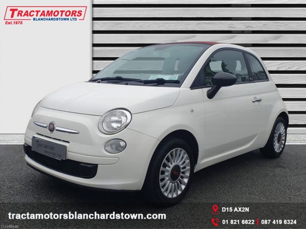 Fiat 500 Convertible, Petrol, 2016, White
