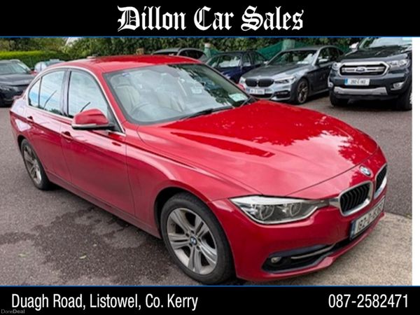 BMW 3-Series Saloon, Petrol, 2018, Red