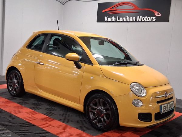 Fiat 500 Hatchback, Petrol, 2015, Yellow