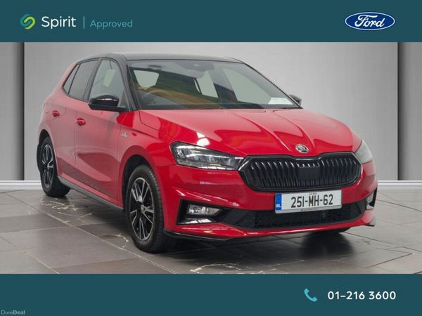 Skoda Fabia Hatchback, Petrol, 2025, Red