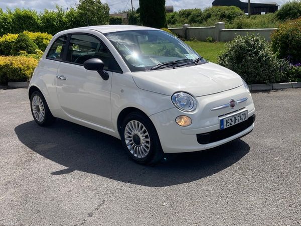 Fiat 500 Hatchback, Petrol, 2015, White