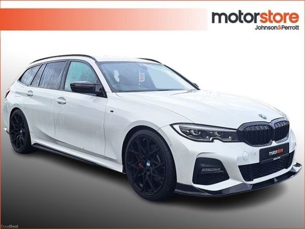 BMW 3-Series Estate, Petrol Hybrid, 2022, White