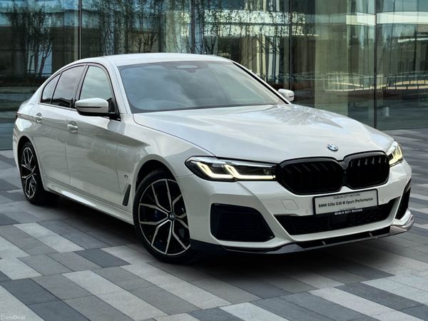 BMW 5-Series Saloon, Petrol Plug-in Hybrid, 2020, White