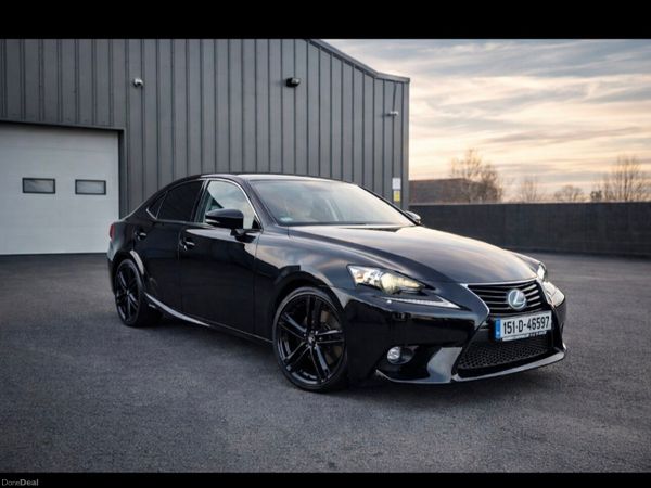 Lexus IS Saloon, Petrol Hybrid, 2015, Black