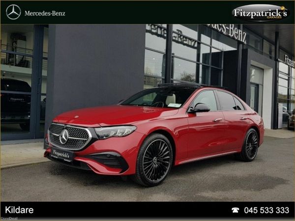 Mercedes-Benz E-Class Saloon, Diesel Hybrid, 2026, Red