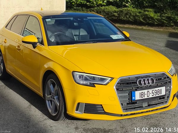 Audi A3 Hatchback, Petrol, 2018, Yellow