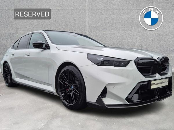 BMW M5 Saloon, Petrol Plug-in Hybrid, 2025, White