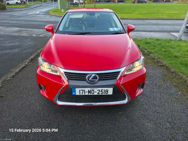 Lexus CT Hatchback, Petrol Hybrid, 2017, Red