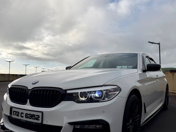 BMW 5-Series Saloon, Petrol Plug-in Hybrid, 2017, White
