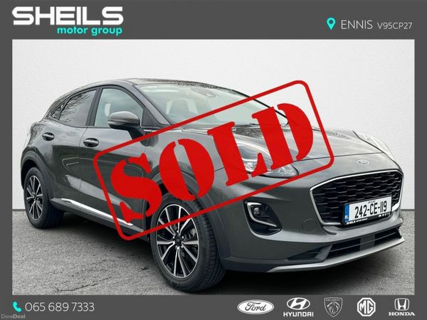 Ford Puma SUV, Petrol Hybrid, 2024, Grey