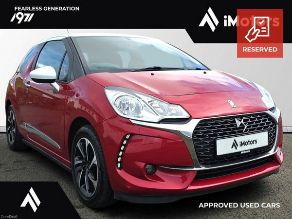 Citroen DS 3 Hatchback, Petrol, 2017, Red