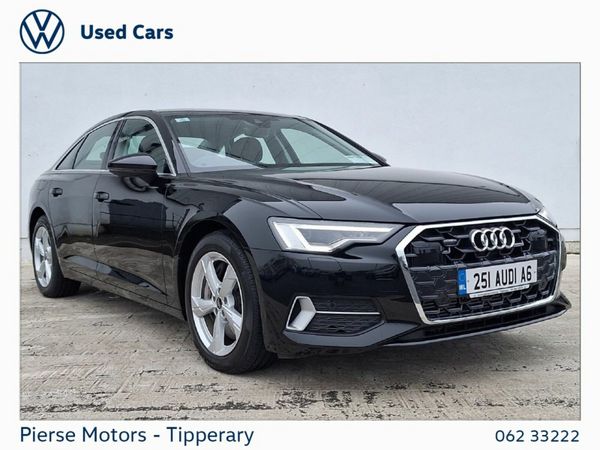 Audi A6 Saloon, Petrol Hybrid, 2025, Black