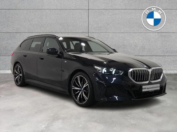 BMW 5-Series Estate, Petrol Plug-in Hybrid, 2025, Black