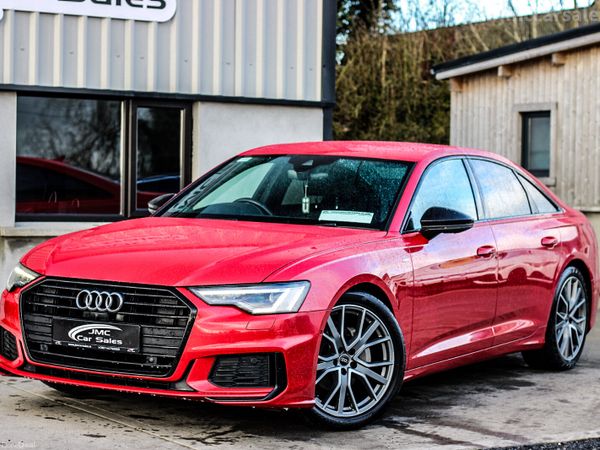 Audi A6 Saloon, Diesel Hybrid, 2021, Red