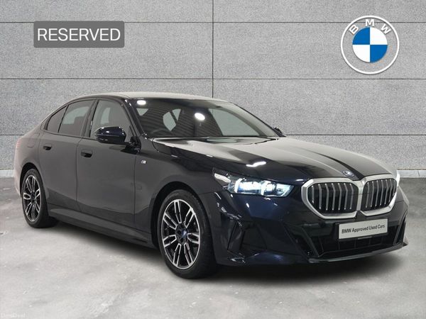 BMW 5-Series Saloon, Petrol Plug-in Hybrid, 2024, Black