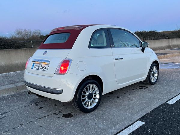 Fiat 500C Convertible, Petrol, 2010, White