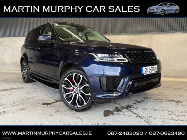 Land Rover Range Rover Sport Estate, Petrol Plug-in Hybrid, 2021, Blue