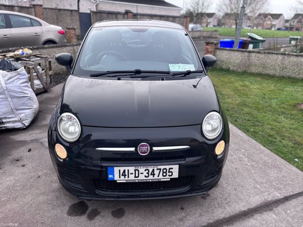 Fiat 500 Hatchback, Petrol, 2014, Black