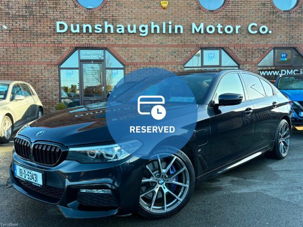 BMW 5-Series Saloon, Petrol Plug-in Hybrid, 2018, Black