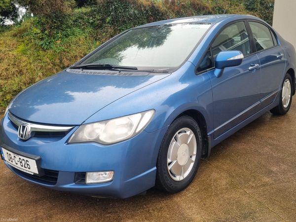 Honda Civic Saloon, Petrol Hybrid, 2008, Blue
